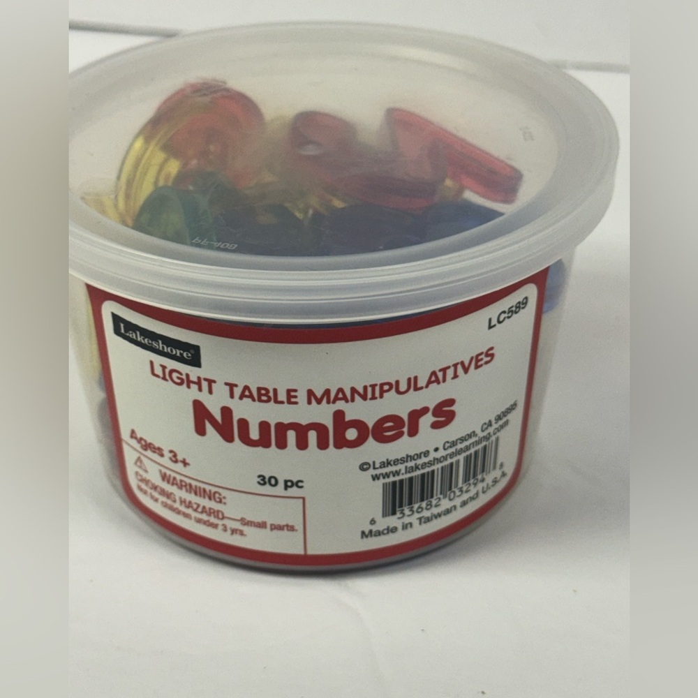 Lakeshore Light Table Manipulatives Numbers